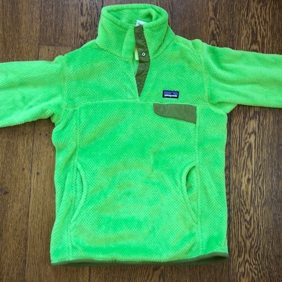 Patagonia Re-Tool Snap Fleece Supply Green XS